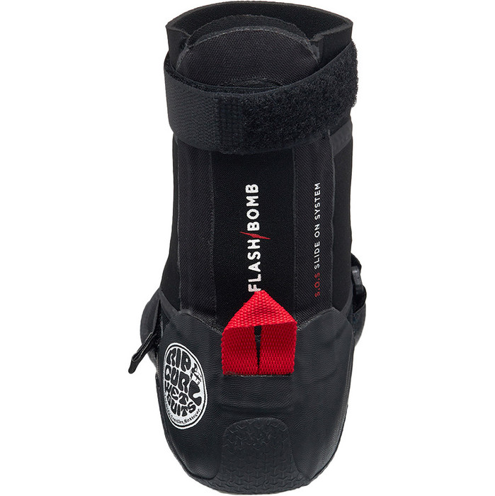 2024 Rip Curl Flashbomb 5mm Bota Neopreno Punta Redonda 114msa - Negro